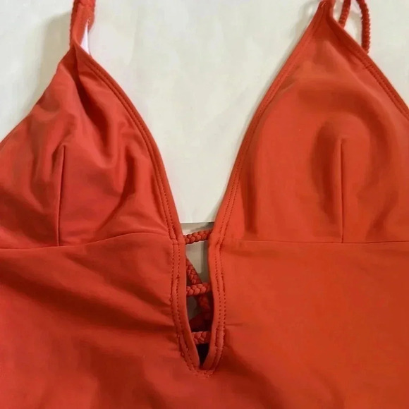 Cupshe orange one piece swimsuit size M - Picture 2 of 8